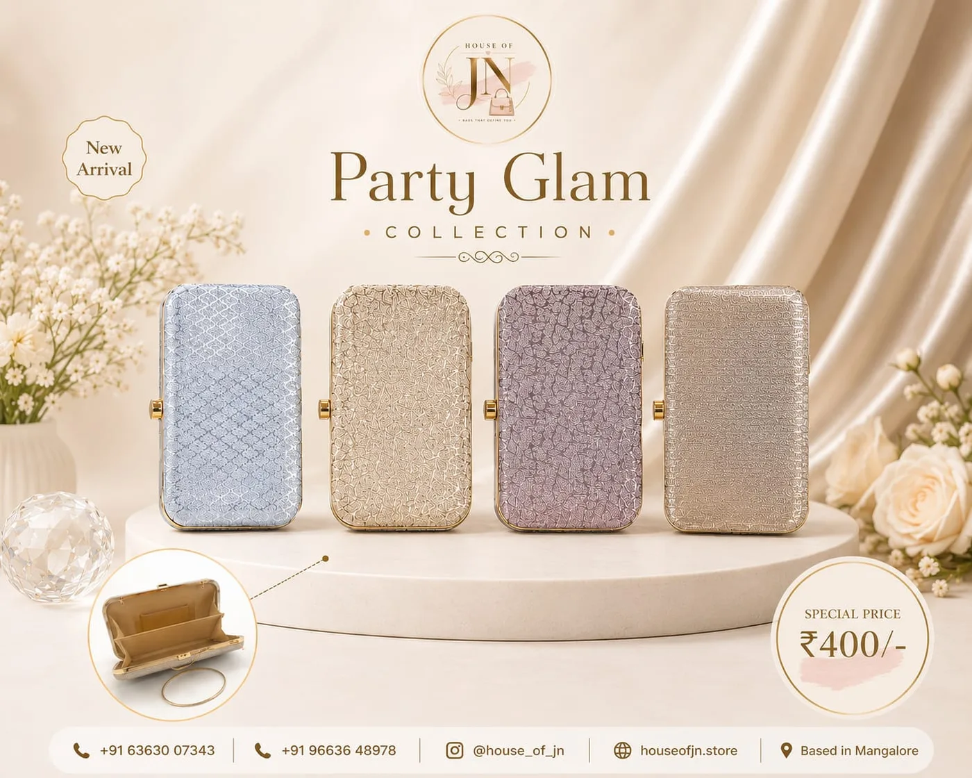 Party Glam Glow - Party Clutch - House of JN